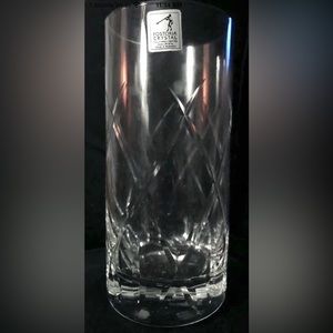 Vintage Fostoria CRYSTAL Tall Glasses (4) “Avril” Handcut etching Set NM in Box